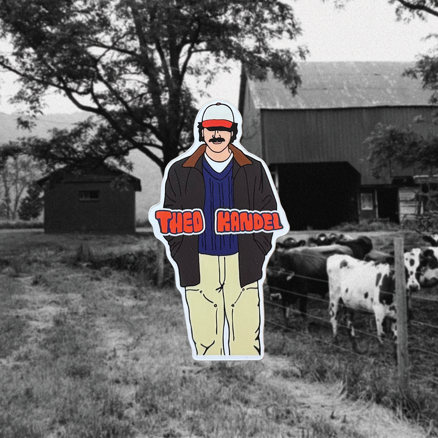 Cartoon Theo Sticker