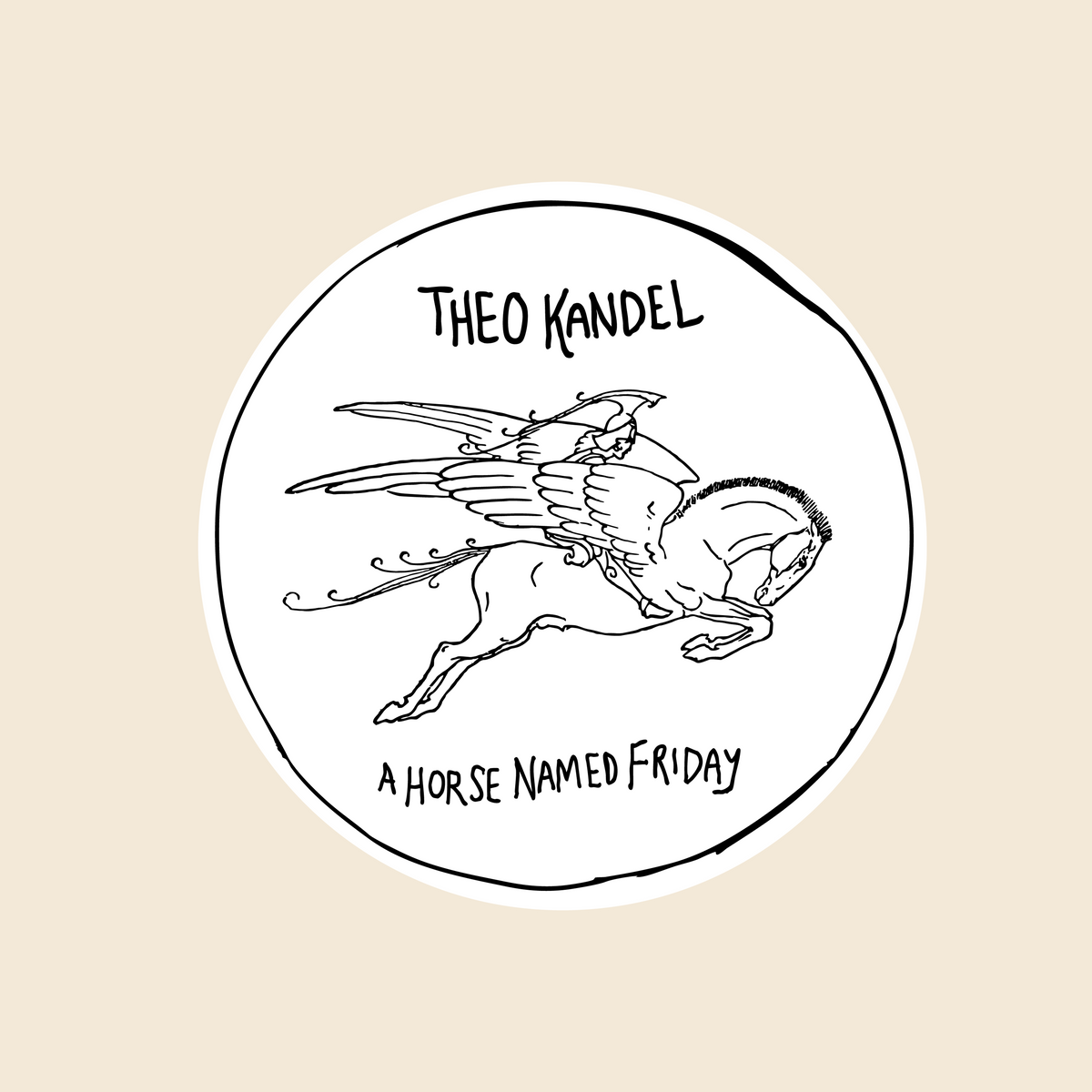 A Horse Named Friday Sticker